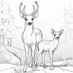 Children's Easy Browning Buck Coloring Pages 1