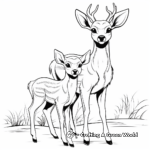 Children's Easy Browning Buck Coloring Pages 2