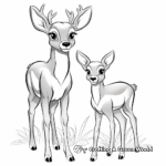 Children's Easy Browning Buck Coloring Pages 3
