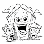 Children's Educational Trapezoid Coloring Pages 2