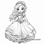 Children's Favorite : Disney Princess Dress Coloring Pages 2