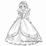 Children's Favorite : Disney Princess Dress Coloring Pages 3