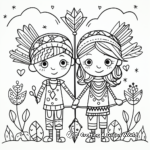 Children's Fun Boho Style Arrows Coloring Pages 1