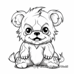 Children's Scary Teddy Bear Coloring Pages 2