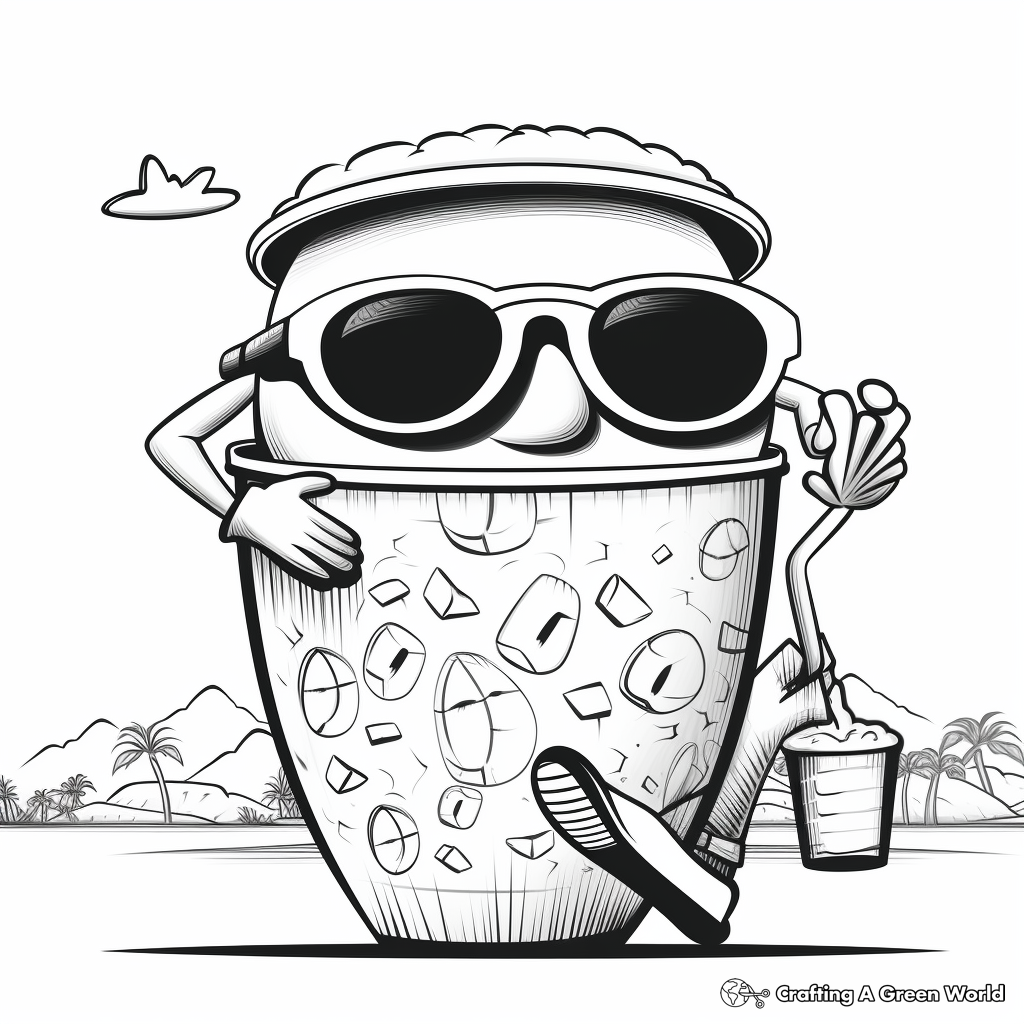 Chill Out with Cool Lemonade Coloring Pages 1