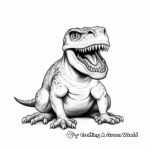 Chilling Allosaurus Coloring Pages 2