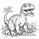Chilling Allosaurus Coloring Pages 3