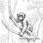 Chimpanzee Conservation-Themed Coloring Pages 2
