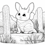 Chinchilla in Habitat 3D Coloring Pages 2