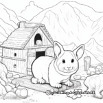 Chinchilla in Habitat 3D Coloring Pages 3
