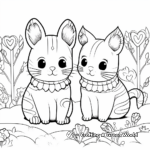 Chinchilla Pair Love Scene Coloring Pages 2