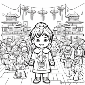 Chinese New Year Parade 2023 Coloring Pages 2