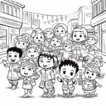 Chinese New Year Parade Coloring Pages 1