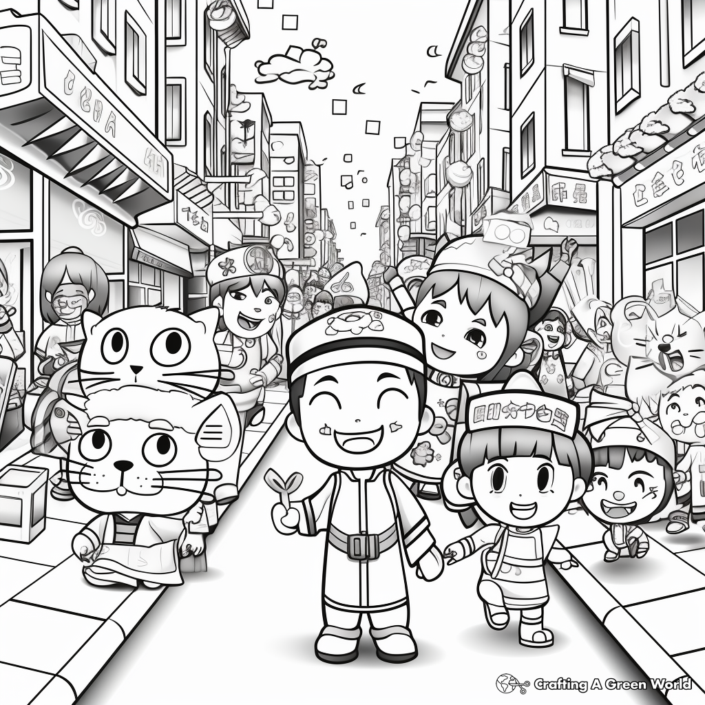 Chinese New Year Parade Coloring Pages 2