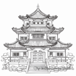 Chinese Temples and Architecture: Chinese New Year Coloring Pages 4