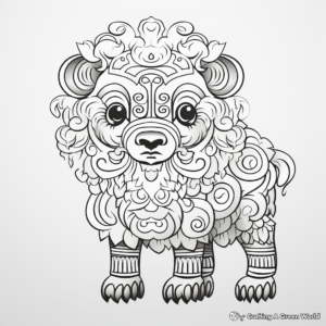 Chinese Zodiac Animal Coloring Pages 2