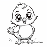 Chirpy Baby Chick Coloring Pages 2