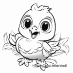 Chirpy Baby Chick Coloring Pages 3