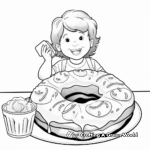 Chocolate Donut Delight Coloring Pages 4