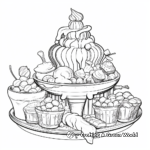 Chocolate Fountain Delight Coloring Pages 2
