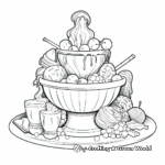 Chocolate Fountain Delight Coloring Pages 4