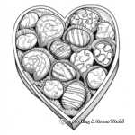 Chocolates Box Coloring Pages for Adults 3