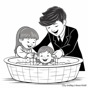 Christening Baptism Coloring Pages 3