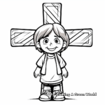 Christian Symbol: Cross Coloring Pages 2