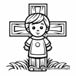Christian Symbol: Cross Coloring Pages 3