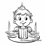 Christmas Candlelight Coloring Pages 2