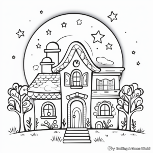Christmas Light Displays Coloring Pages 4