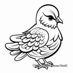 Christmas Peace Dove Coloring Pages 4