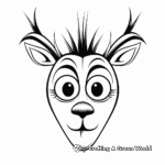 Christmas Rudolph Nose Coloring Pages 2