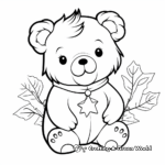 Christmas Teddy Bear Coloring Pages 1