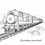 Christmas Train Coloring Pages 1