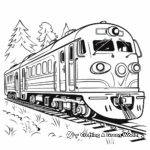 Christmas Train Coloring Pages 3