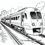 Christmas Train Coloring Pages 4