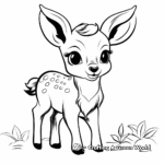 Chubby Baby Deer Coloring Pages 2