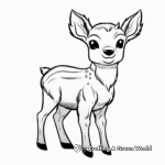 Chubby Baby Deer Coloring Pages 3