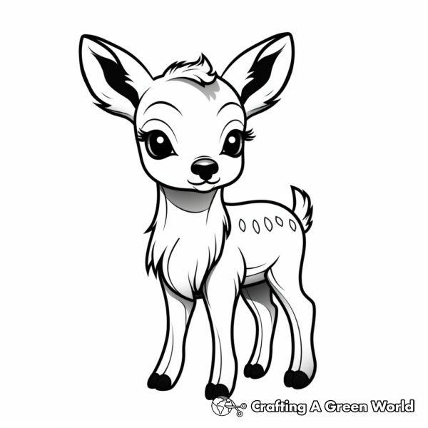 Cute Deer Coloring Pages - Free &amp; Printable!