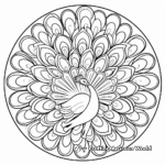 Circular Peacock Mandala Color Therapy Pages 3