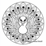 Circular Peacock Mandala Color Therapy Pages 4