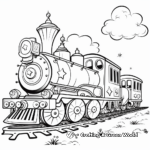 Circus Train Coloring Pages 4
