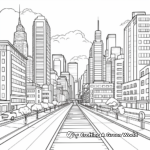 Cityscape Outline for Coloring 3