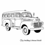 Classic Ambulance Truck Coloring Pages 1