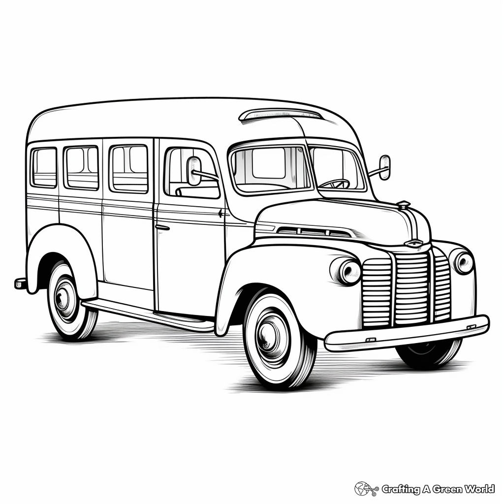 Classic Ambulance Truck Coloring Pages 2