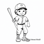 Classic Baseball Player Coloring Pages 1