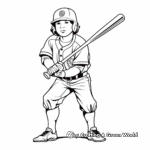 Classic Baseball Player Coloring Pages 3