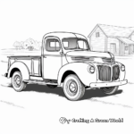 Classic Ford Pickup Truck Coloring Pages 2