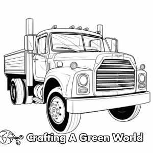 Old Truck Coloring Pages - Free &amp; Printable!